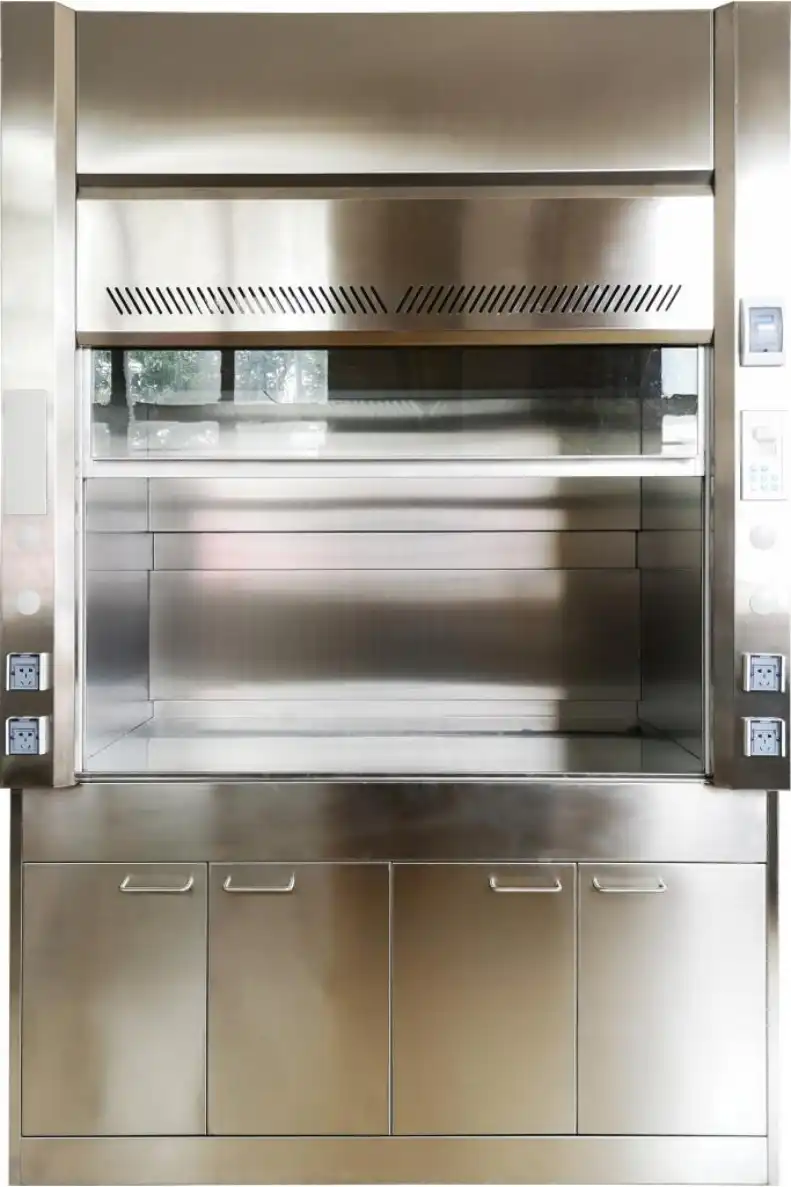 Clean Stainless Steel Fume Hood Clean Stainless Steel Fume Hood