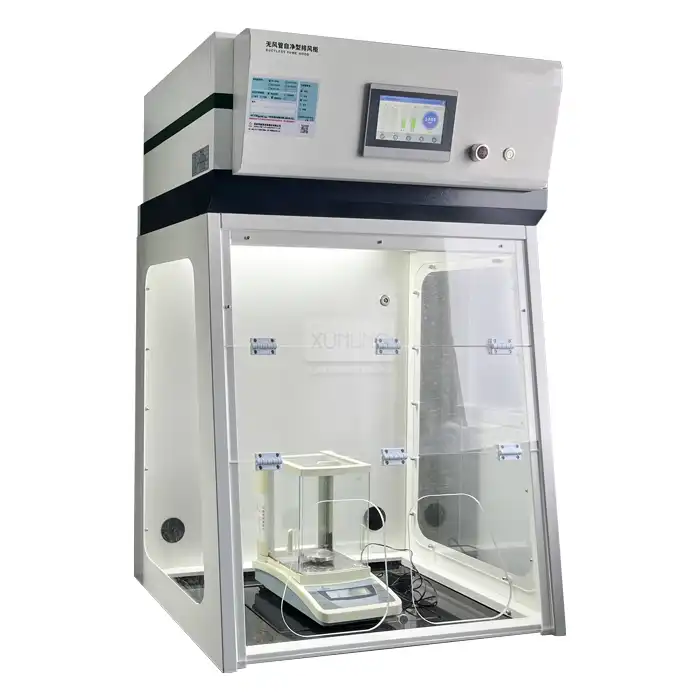 How does a benchtop fume hood ductless work?