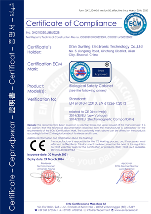 Biosafety ڪابينا CE